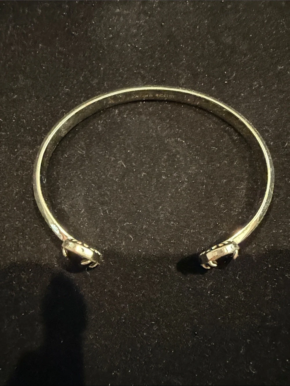 Kendra Scott Gold-Tone Black Stone Cuff Bracelet - Women Jewelry
